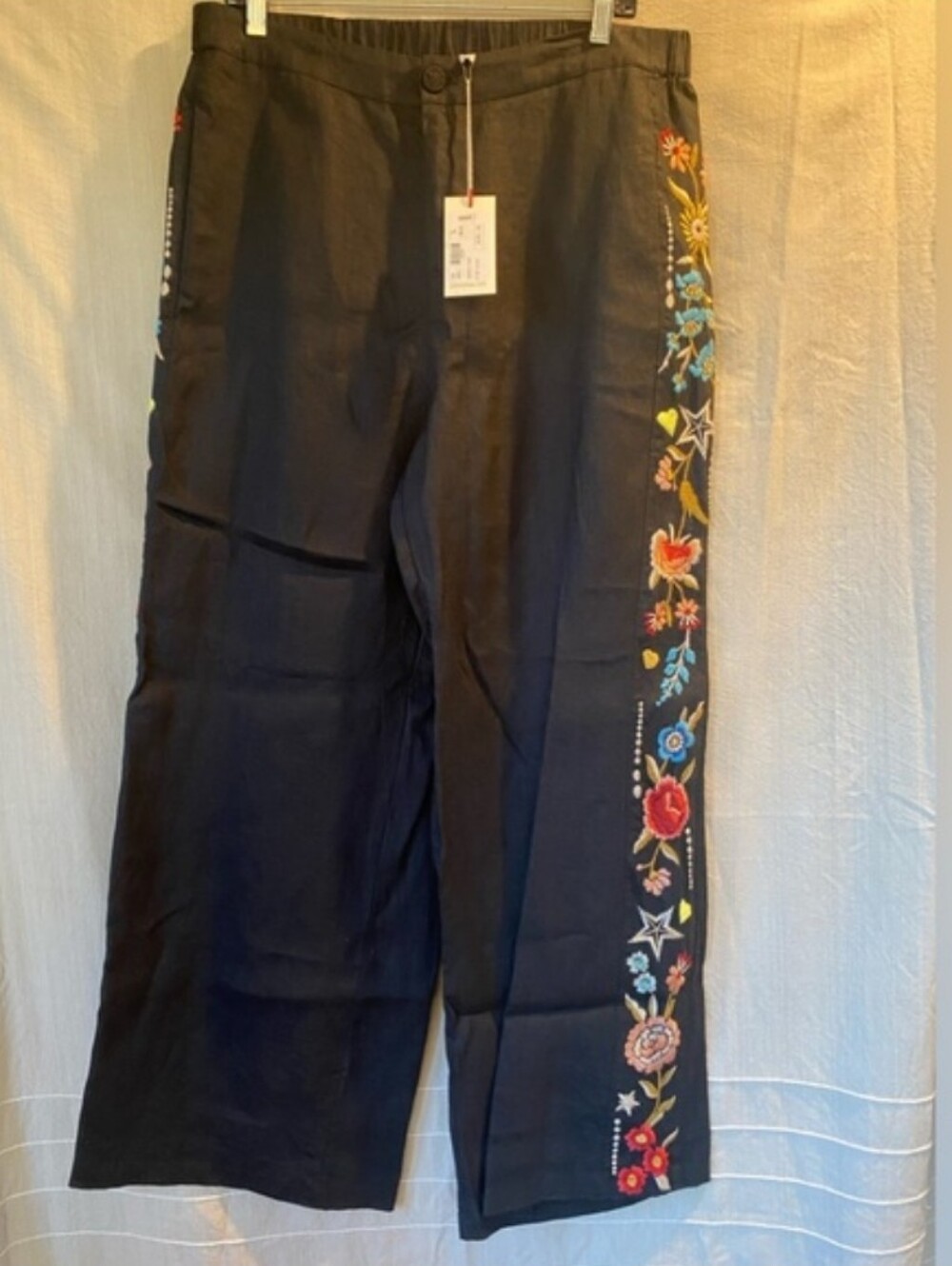 Johnny Was Maria Linen Pants, L, NWT - Picture 5 of 15